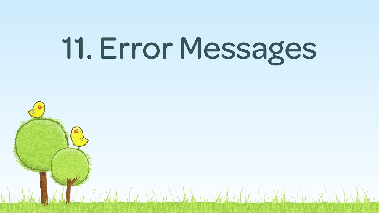Contact Form Error Messaging