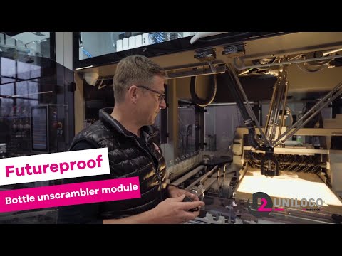 U2 Robotics - flexible line 60 ppm - bottle unscrambler module