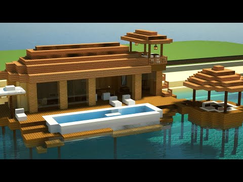 Eamin 2 - How To Build Maldives Beach House [Minecraft Tutorial]