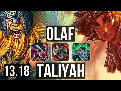 OLAF vs TALIYAH (JNG) | Rank 5 Olaf, 11/1/5, Legendary | JP Master | 13.18