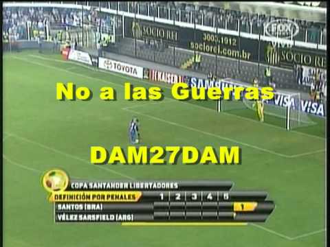 COPA LIBERTADORES 2012 SANTOS 1(4)-(2)0 VÉLEZ (Cuartos Vuelta con penales)