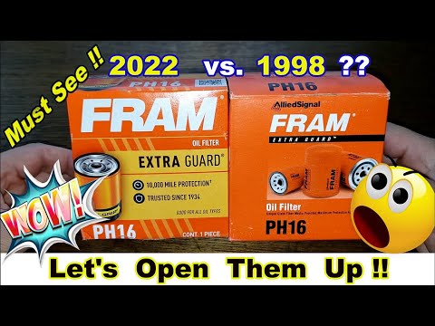 New Fram Extra Guard PH16 Oil Filter vs. Old Fram Extra Guard PH16 Oil Filter Comparison