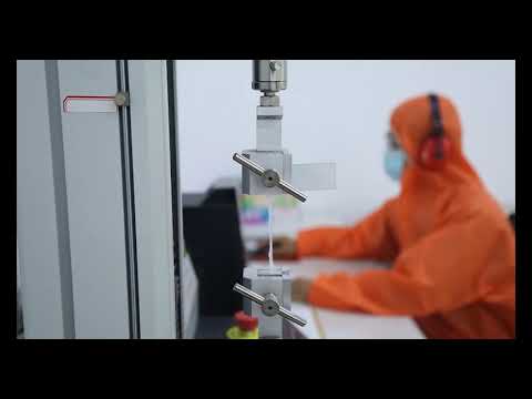 tensile strength and elongation test of vinyl glove