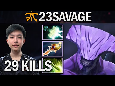 FNATIC.23SAVAGE FACELESS VOID WITH 29 KILLS - DOTA 2 7.27 GAMEPLAY