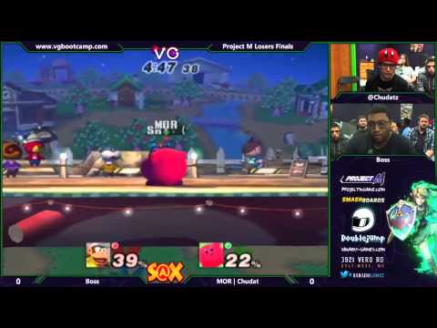 S@X 9/9/14 - Boss (Diddy Kong) vs Chudat (Kirby) - Project M Losers Finals - Smash PM