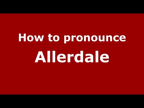 How to pronounce Allerdale