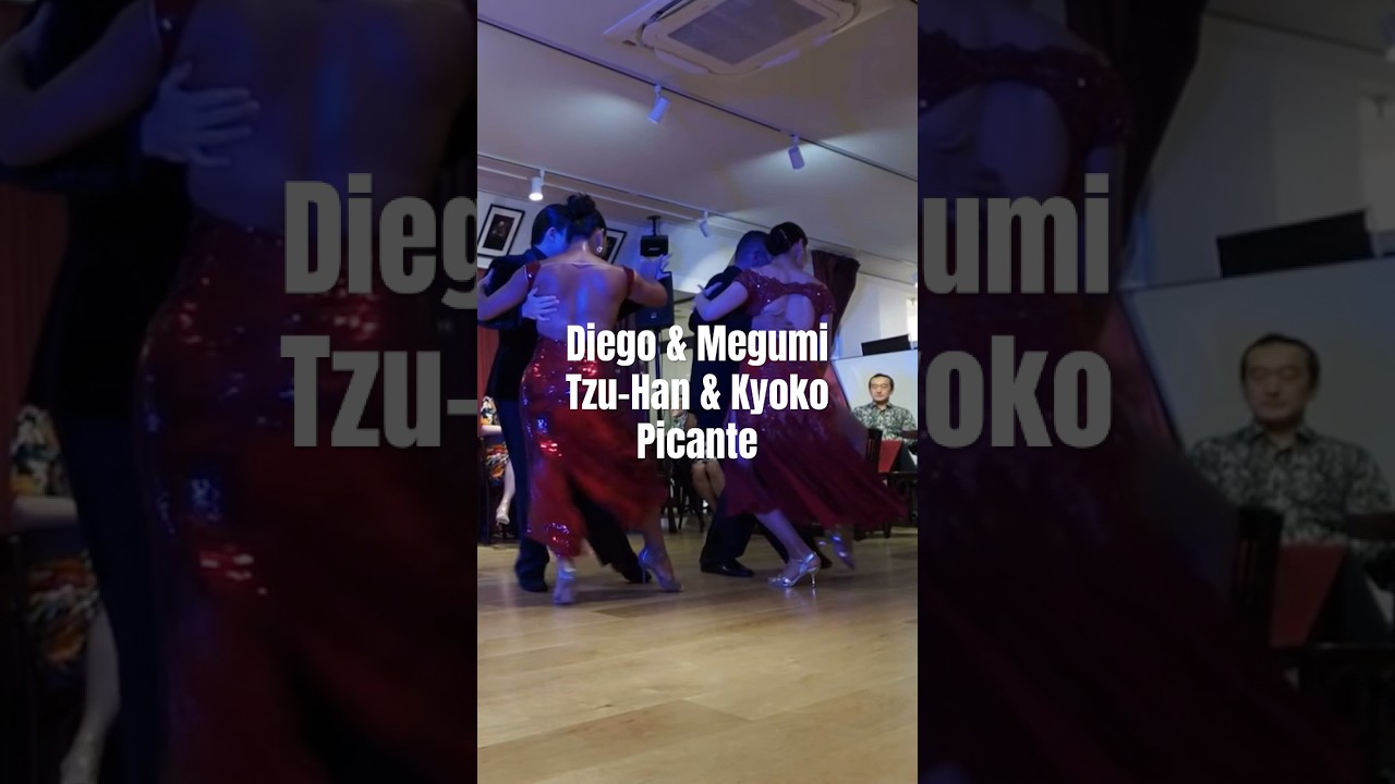 Diego Escobar & Megumi, Tzu-Han & Kyoko | Picante | Argentine Tango Group Performance #tango #shorts