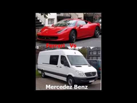 Mercedez Benz Sprinter, overtakes Ferrari... Amazing feeling.