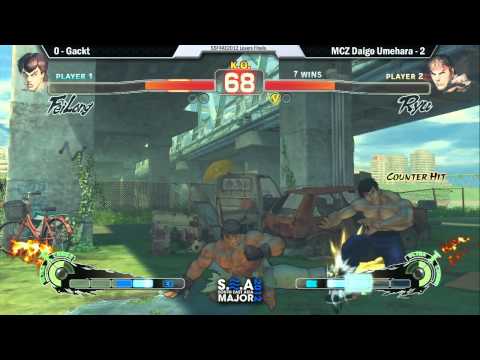 MCZ Daigo Umehara (Ryu) vs Gackt (Fei) - Race to 5: SEA Major 2012 Losers Finals SSF4 AE