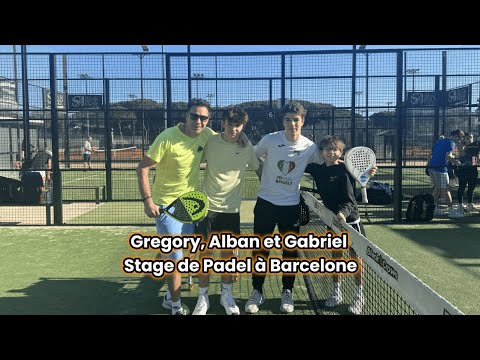 🎾 Grégory, Alban et Gabriel en Stage de Padel à Barcelone🎾