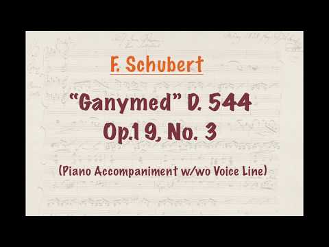 F. Schubert: Ganymed, D.544 (Op.19, No.3) - Score and Piano Accompaniment + Voice line