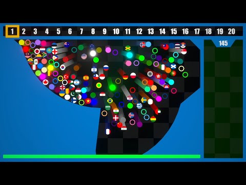 150 Marbles Elimination Marble Race