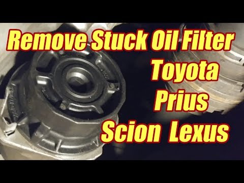 How To Remove Stuck Oil Filter Toyota Prius Corolla Lexus Oil Change