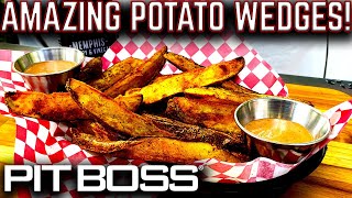 HOW TO MAKE THE BEST POTATO WEDGES ON FLAT TOP GRILL! PIT BOSS SIERRA GRIDDLE ULTIMATE COOK