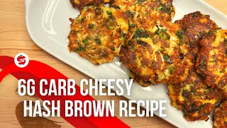 Low Carb Cheesy Hash Brown Recipe | Halloumi & Zucchini Mix