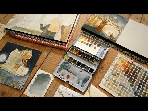 Cozy Studio Catch-Up ✨ Drawing Challenge, Painting, Shop Launch and sketchbook haul.