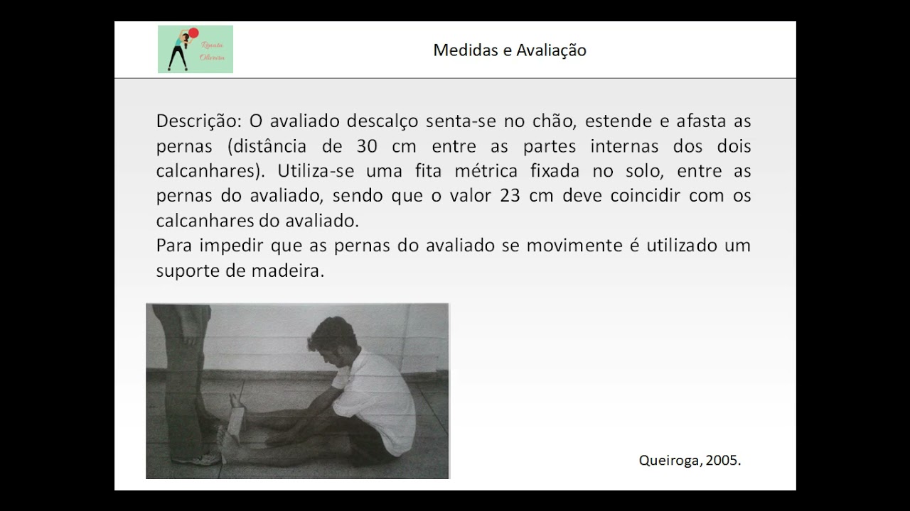 Testes de Flexibilidade e Equilíbrio