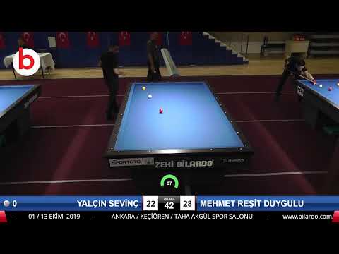 YALÇIN SEVİNÇ & MEHMET REŞİT DUYGULU Bilardo Maçı - 2019 TÜRKİYE KUPASI 2.ETAP ERKEKLER-2.TUR