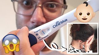 HUSBAND TELLS WIFE SHE’S PREGNANT!! | UNPLANNED LIVE PREGNANCY TEST!!