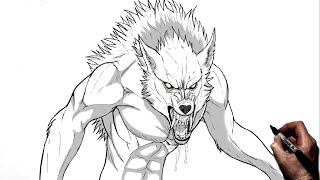 How To Draw A Werewolf | Step By Step