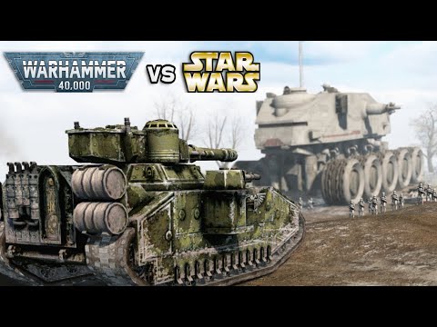 [WARHAMMER 40,000 vs STAR WARS] Imperial Guard vs Galactic Republic! - Men of War: Assault Squad 2