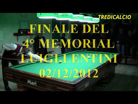 BELLUTA vs PLACIDO Finale 4°Memorial Biliardo Luigi Lentini 2012 Carmagnola To @TREDICALCIO
