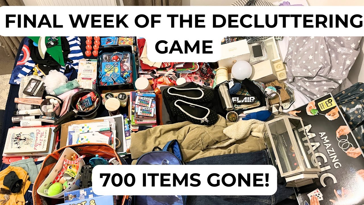 Final Week of the 30 Day Declutter Challenge | 700 Items Decluttered! Minimalism Game Motivation