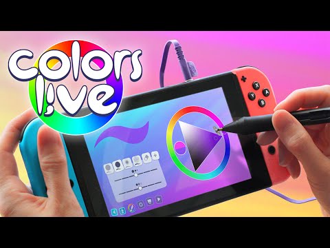Colors Live - Release Trailer - Digital painting on Nintendo Switch thumbnail