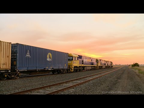 7MP5 & 7MC6 Cross At Gheringhap Loop (27/2/2021) - PoathTV Australian Trains & Railways