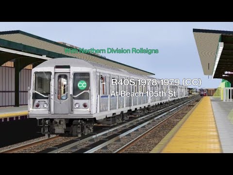 [Emergency Release] R40S 1978-1979 (New Rollsigns) (CC) Train at Beach 105th St | Hmmsim 2