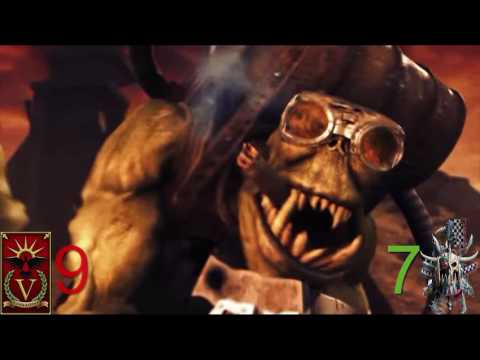 Orks fight Space Marines on Tartarus | kill count!