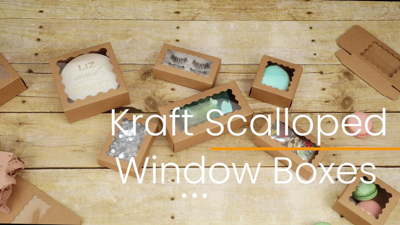 Kraft Scalloped Window Boxes