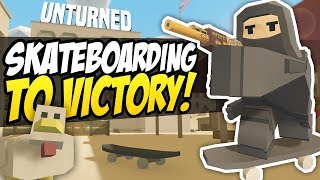 SKATEBOARDING TO VICTORY - Unturned Athens Arena | New Map!