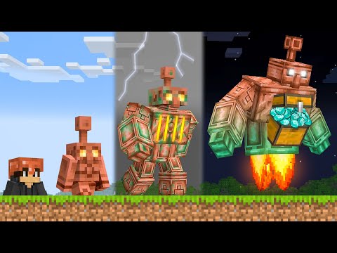 Upgrading Copper Golem to GOD in Minecraft