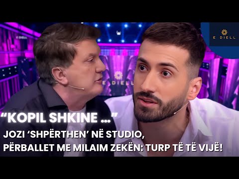 “Kopil shkine …” Jozi ‘shpërthen’ në studio, përballet me Milaim Zekën: Turp të të vijë!