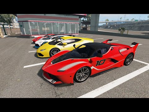 Super Car Crashes Compilation - BeamNG Drive