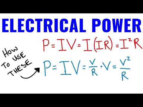 How To Use The Electrical Power Formula In Physics Class