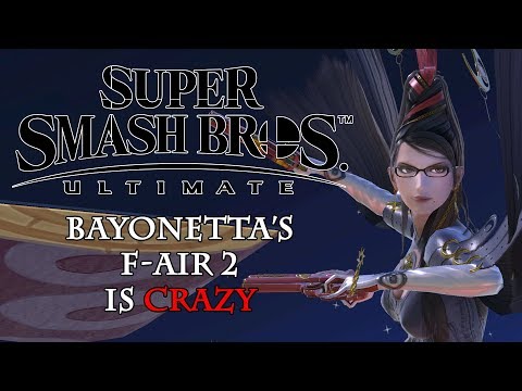Bayonetta's F-Air 2 is CRAZY 「Super Smash Bros. Ultimate」