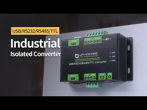 Industrial converter, Isolated Multi-Bus, USB/RS232/RS485/TTL communication