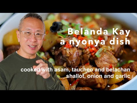Malaysian chicken stir fry | a chicken nyonya cooking recipe with tamarind and fermented soybean