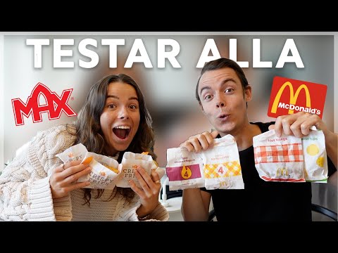 TESTAR ALLA TILLBEHÖR PÅ MAX & MCDONALDS
