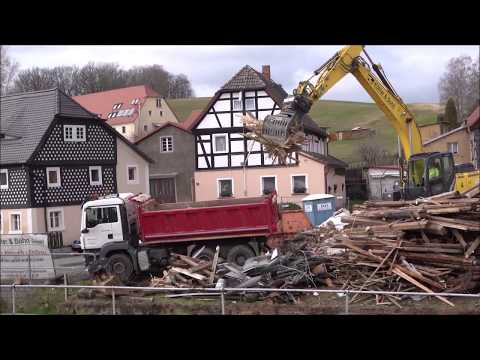 Bernstadt - wenn der Bagger kommt - Hausabriss Kunnersdorf 2020 (Bernstadtbilder)