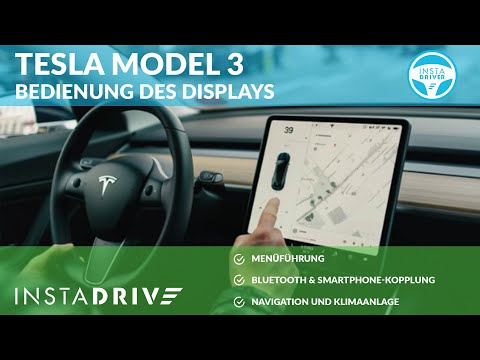 Tesla Model 3 display operation, menu navigation - Tesla quick guide INSTADRIVER
