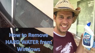 Remove Hard-Water Residue on Windows (calcium build-up or foggy window) -- Washing your Windows