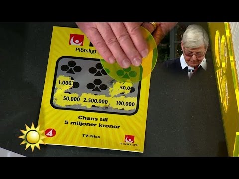 Lars Sandström skrapar Triss - Nyhetsmorgon (TV4)