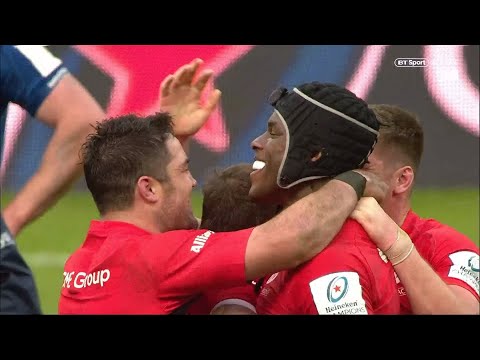 Incredible scenes as Saracens win their third Champions Cup after beating Leinster!