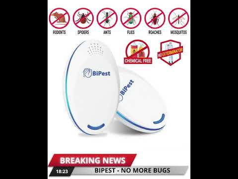 Ultrasonic Pest Repeller - For Spiders, Roaches, Flying Insects, and Rodents