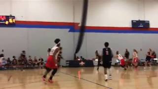 Tia dribbles full court for score