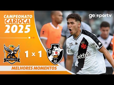 Gols e lances de Nova Iguaçú x Vasco da Gama