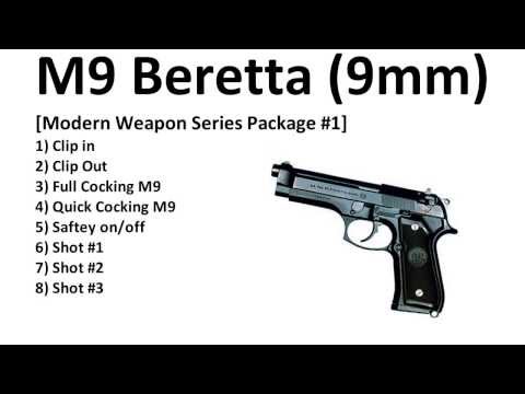 Royalty Free - M9 Beretta (9mm) - Sound Effects - HQ